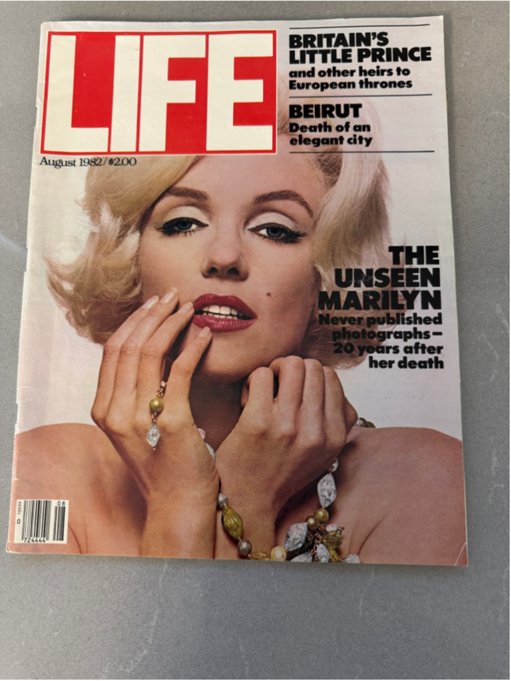 Life Magazine August 1982 Marilyn Monroe Unseen Photographs Vintage -MF